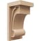 Ekena Millwork 5"W x 5"D x 10"H Wide Alma Rough Cedar Woodgrain TimberThane Corbel, Primed Tan CORUR05X05X10ALMRCPR - alternate 1